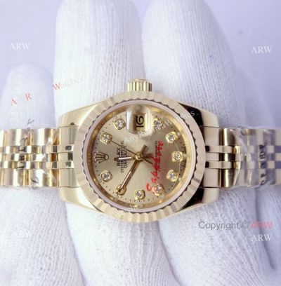 All Gold Rolex Ladies watch / Jubilee Band / Gold diamond